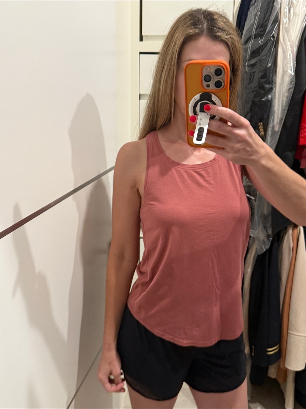 lululemon athletica racer back Women's Dusty Rose Scoop Neck Tank 4